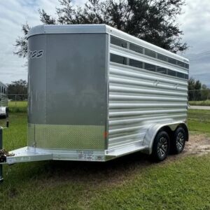 2025 Exiss Express CX 2-Horse Slant Load Aluminum Bumper Pull Trailer