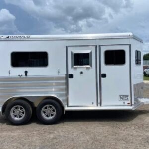 2025 Featherlite 9407 2-Horse Straight Load Aluminum Bumper Pull Horse Trailer