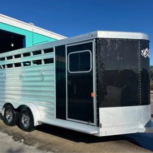 2021 Exiss 3-Horse Slant Load Gooseneck Trailer with Dressing Room